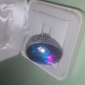 Large stone Silver ring